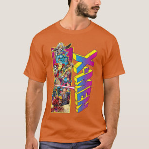 Marvel XMen Retro-Comic-Gruppen-Mashup-Junge T-Shirt