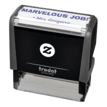 "MARVELOUS JOB!" Bestätigung Rubber-Briefmarke