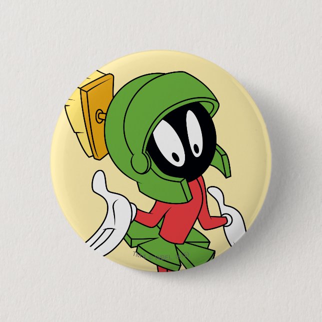 MARVIN DER MARTIAN™ Shrug Button (Vorderseite)