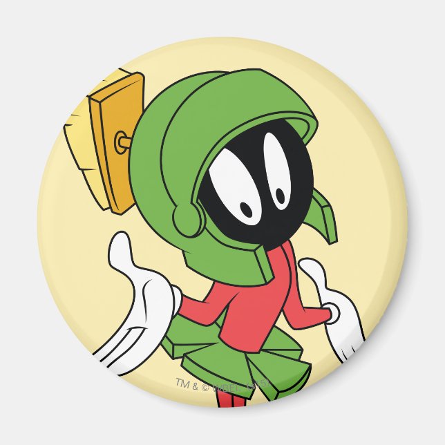 MARVIN DER MARTIAN™ Shrug Magnet (Vorne)