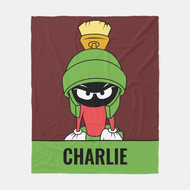 MARVIN DER MARTIANER™ Verärgert Fleecedecke (Vorderseite)