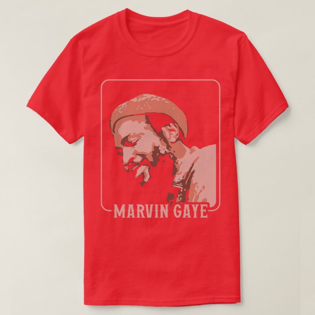 Marvin Gaye Vintag 70er Style T-Shirt (Design vorne)
