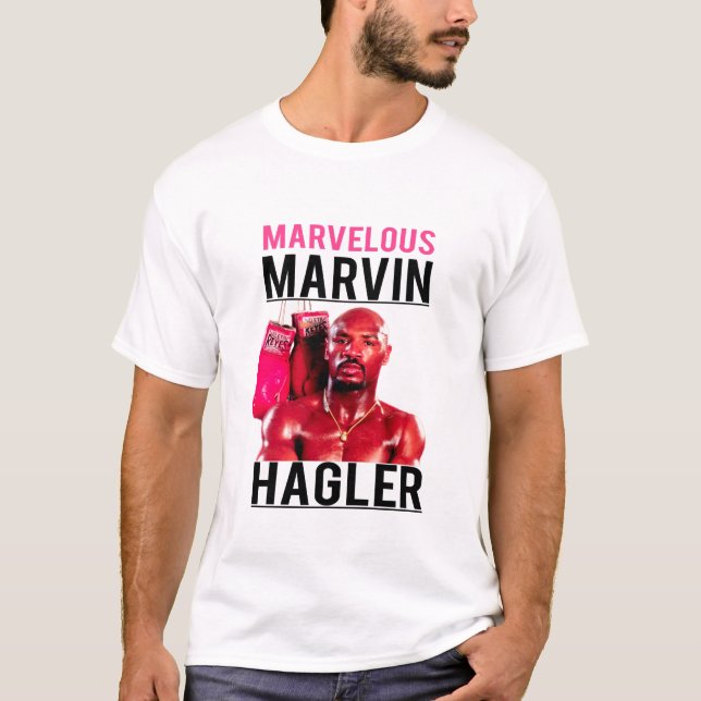 Marvin Hagler Boxen wunderbarer T - Shirt (Vorderseite)
