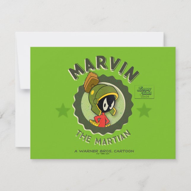 MARVIN LE MARTIEN™ Carte de Lobby Rétro (Devant)