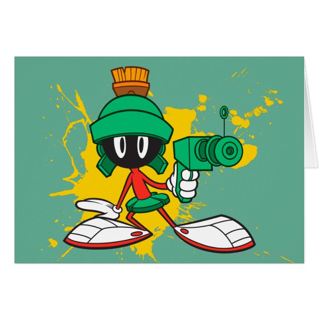 Marvin mit Waffe (Vorderseite (Horizontal))