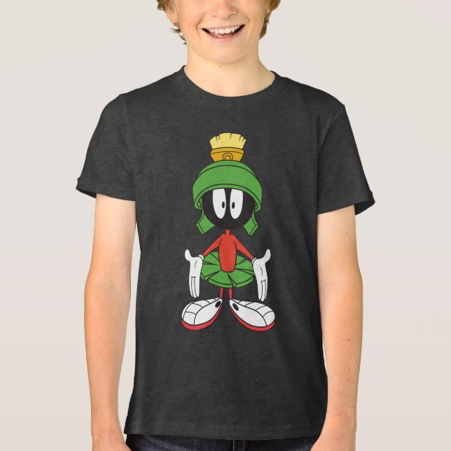 MARVIN THE MARTIAN™ Arms Open Tri-Blend Shirt (Vorderseite)