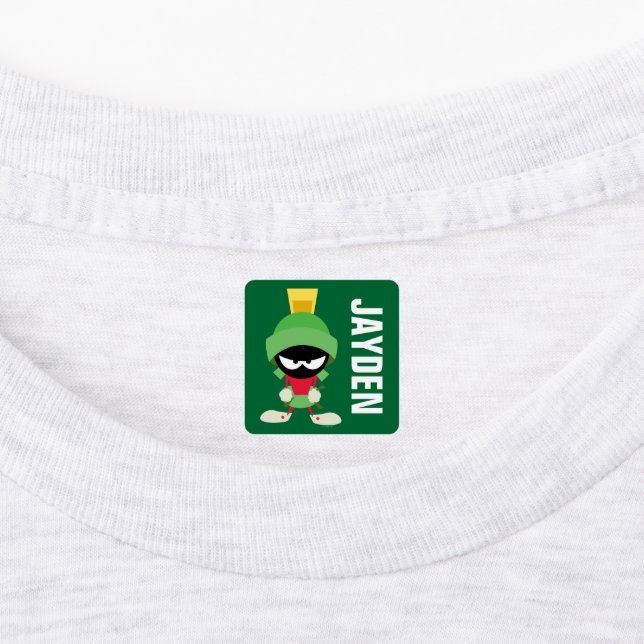 MARVIN THE MARTIAN™ bereit zum Angriff | Name hinz Etiketten (Befestigt)