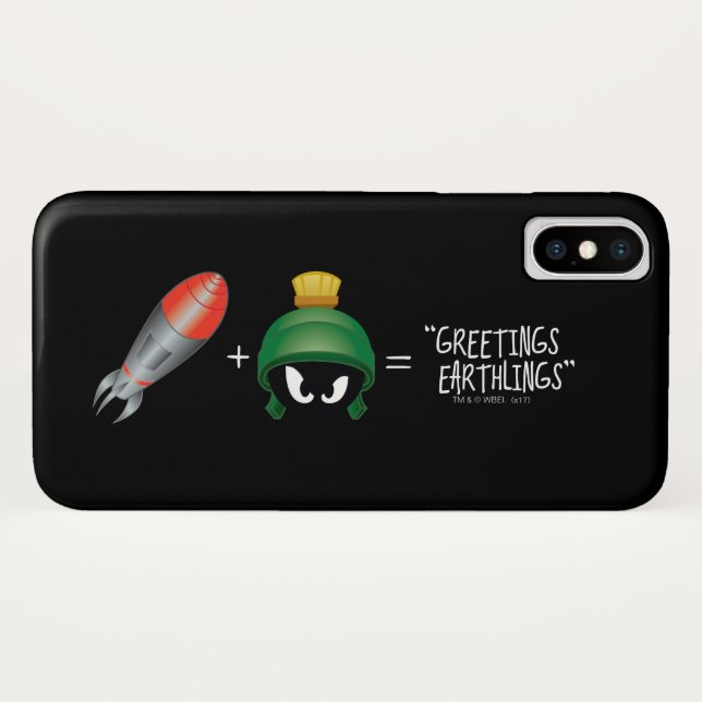 MARVIN THE MARTIAN™ Emoji Equation Case-Mate iPhone Hülle (Rückseite (Horizontal))