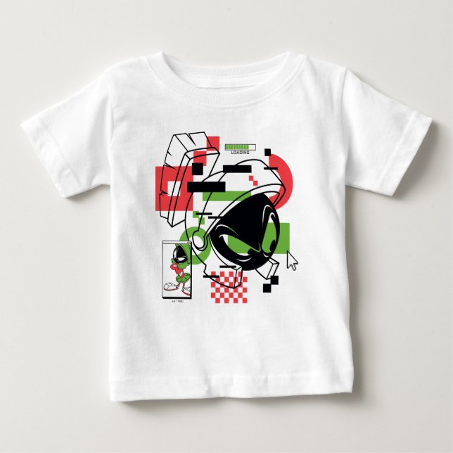 MARVIN THE MARTIAN™ Glitch Baby T-shirt (Vorderseite)