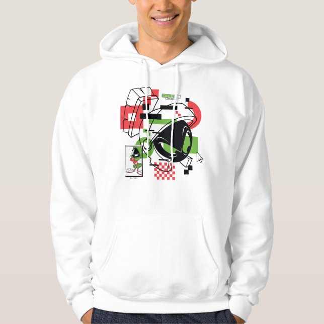MARVIN THE MARTIAN™ Glitch Hoodie (Vorderseite)