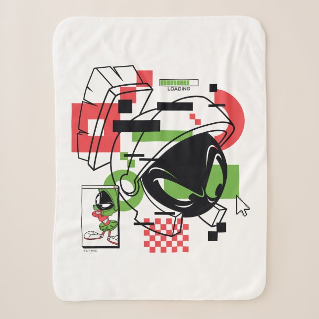 MARVIN THE MARTIAN™ Glitch Sherpadecke (Vorderseite)