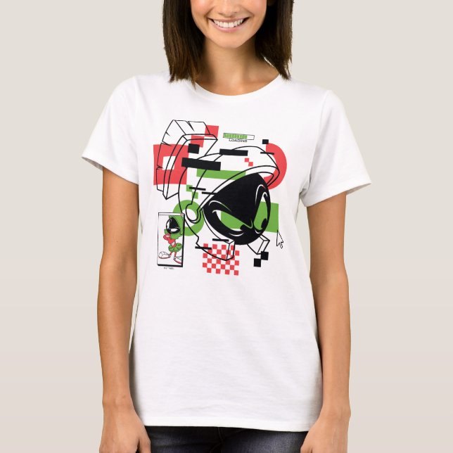 MARVIN THE MARTIAN™ Glitch T-Shirt (Vorderseite)