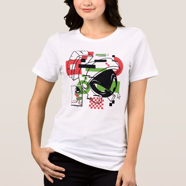 MARVIN THE MARTIAN™ Glitch Tri-Blend Shirt (Vorderseite)