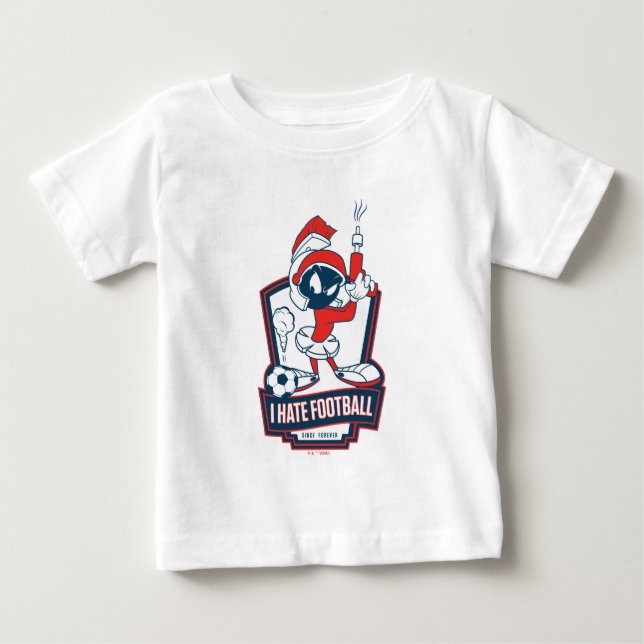 MARVIN THE MARTIAN™ "I Hate Football" Graphic Baby T-shirt (Vorderseite)