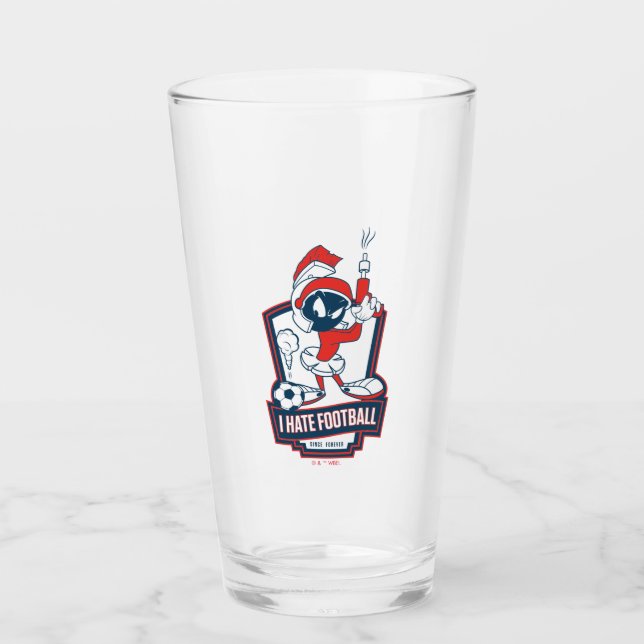 MARVIN THE MARTIAN™ "I Hate Football" Graphic Glas (Vorderseite)