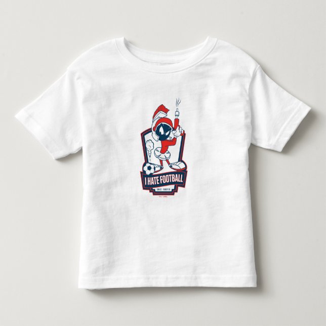 MARVIN THE MARTIAN™ "I Hate Football" Graphic Kleinkind T-shirt (Vorderseite)
