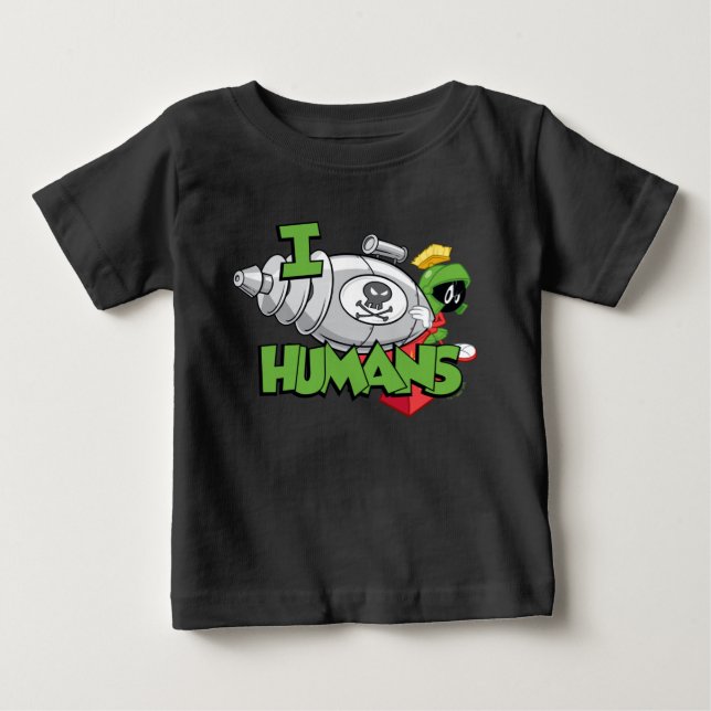 MARVIN THE MARTIAN™ I Laser Humans Baby T-shirt (Vorderseite)