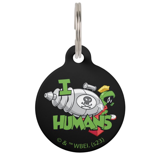 MARVIN THE MARTIAN™ I Laser Humans Haustiermarke (Vorderseite)