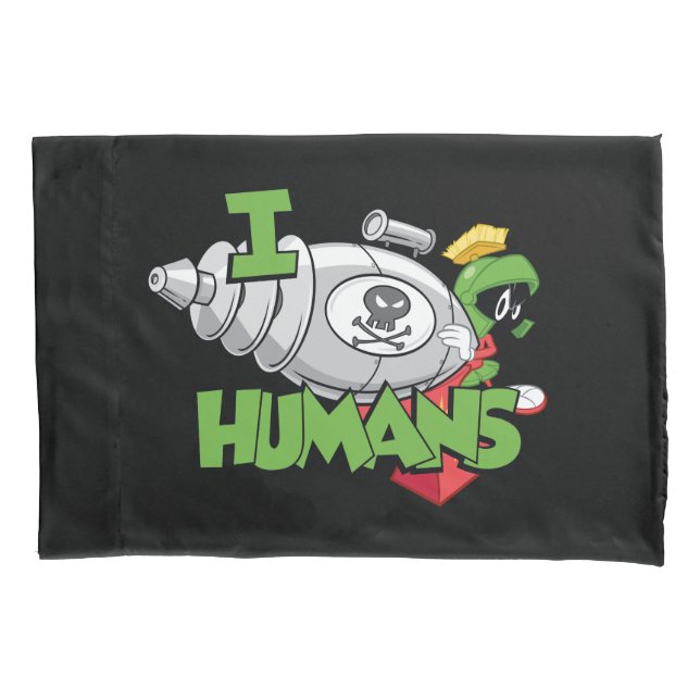 MARVIN THE MARTIAN™ I Laser Humans Kissenbezug (Vorderseite)