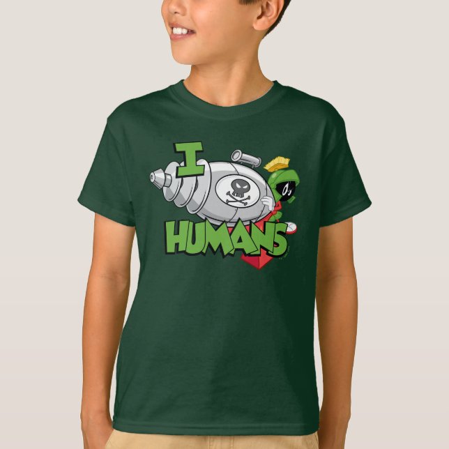 MARVIN THE MARTIAN™ I Laser Humans T-Shirt (Vorderseite)