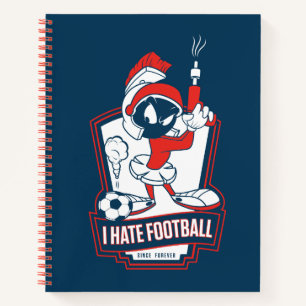 MARVIN THE MARTIAN™ "Ich hasse Fußball" Grafik Notizbuch