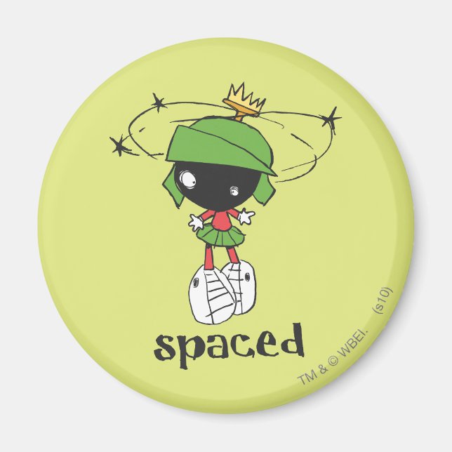 MARVIN THE MARTIAN™ im Weltraum Magnet (Vorne)