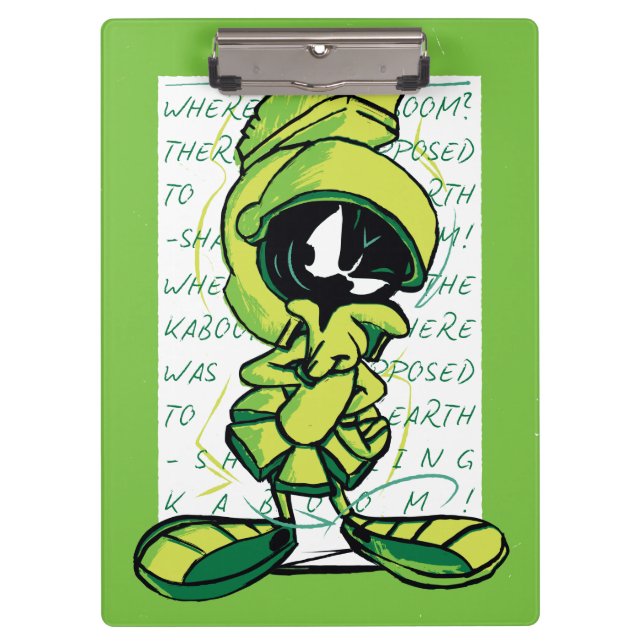 MARVIN THE MARTIAN™ Quote Sketch Klemmbrett (Vorderseite)