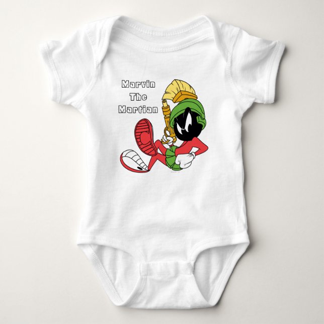 MARVIN THE MARTIAN™ Reclining with Laser Baby Strampler (Vorderseite)