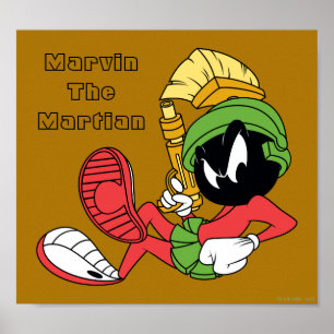 MARVIN THE MARTIAN™ Reclining with Laser Poster
