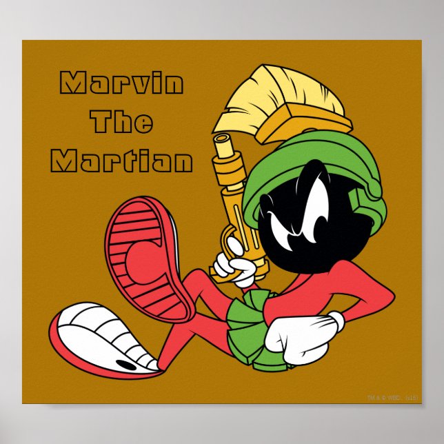 MARVIN THE MARTIAN™ Reclining with Laser Poster (Vorne)