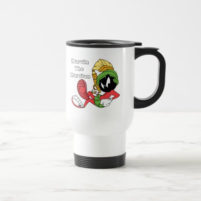 MARVIN THE MARTIAN™ Reclining with Laser Reisebecher (Rechts)