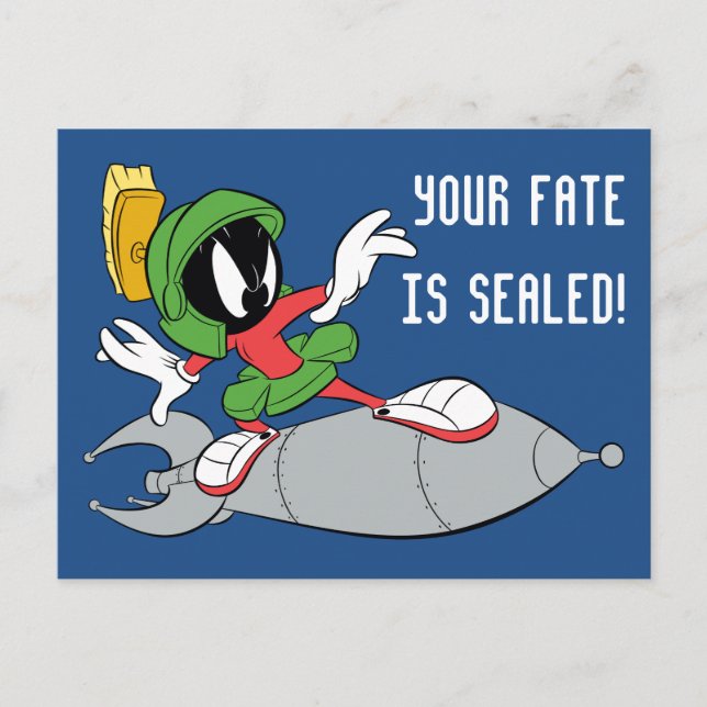 MARVIN THE MARTIAN™ Riding Postkarte (Vorderseite)