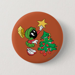 MARVIN THE MARTIAN™ Stern auf Baum Button