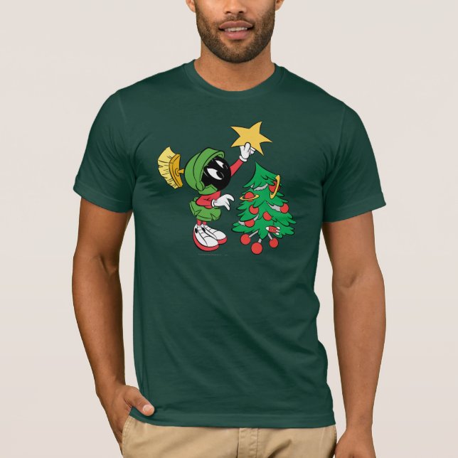 MARVIN THE MARTIAN™ Stern auf Baum T-Shirt (Vorderseite)