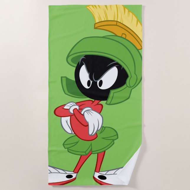 MARVIN THE MARTIAN™ | Überquerte Waffen Strandtuch (Vorderseite)