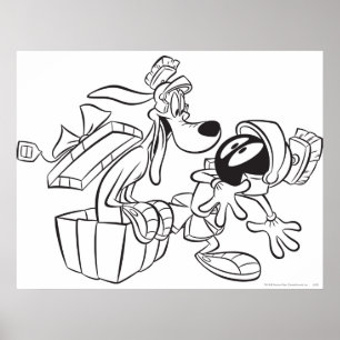 MARVIN THE MARTIAN™ und K-9 Geschenk Überraschung Poster
