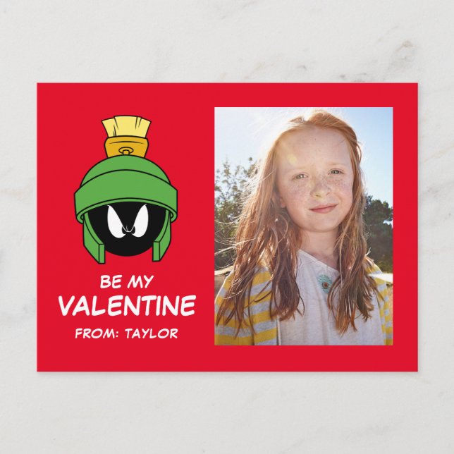 MARVIN THE MARTIAN™ | Valentinstag Postkarte (Vorderseite)