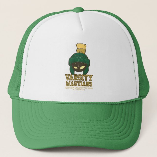 MARVIN THE MARTIAN™ Varsity Collegiate Graphic Truckerkappe (Vorderseite)