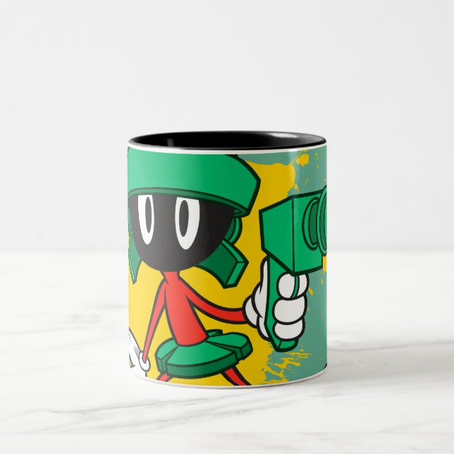 MARVIN THE MARTIAN™ with Laser Zweifarbige Tasse (Mittel)
