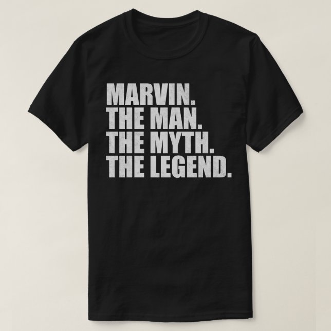 MarvinMarvin Name Marvin Vorname T-Shirt (Design vorne)