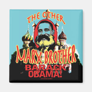 Marx-Bruderantiobama-Shirt Magnet