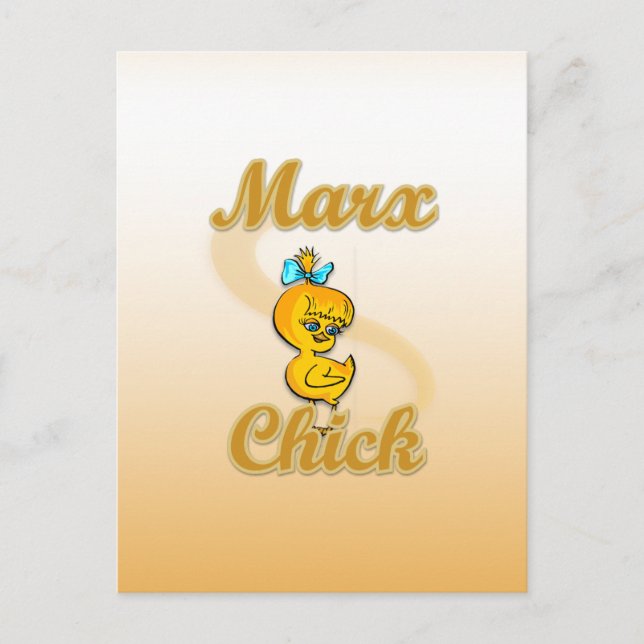 Marx Chick Postkarte (Vorderseite)