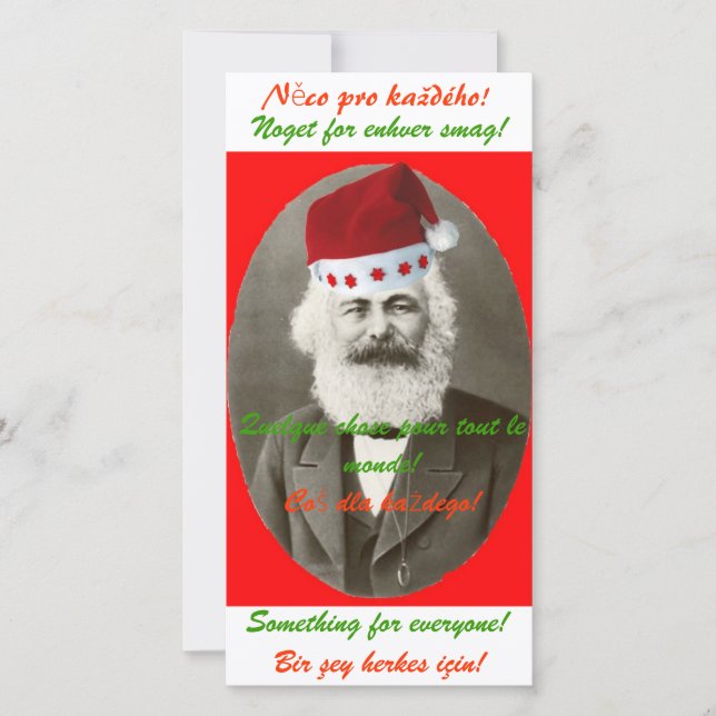 Marx Christmas Card Feiertagskarte (Vorderseite)