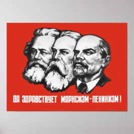 Marx - Engels - Lenin - sowjetische Propaganda Poster