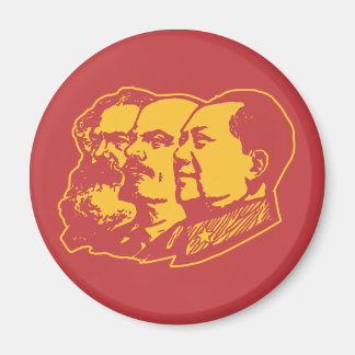 Marx Lenin Mao Portrait Magnet