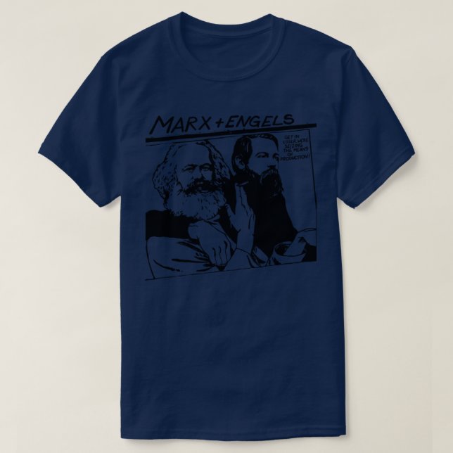 Marx und Engels Meme T-Shirt (Design vorne)