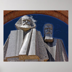 Marx und Engels Poster