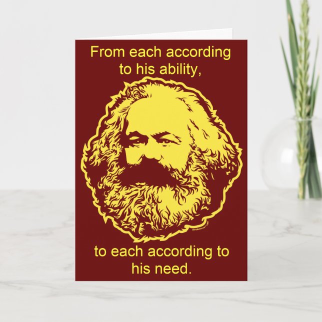 Marxist Birthday Card Karte (Vorderseite)