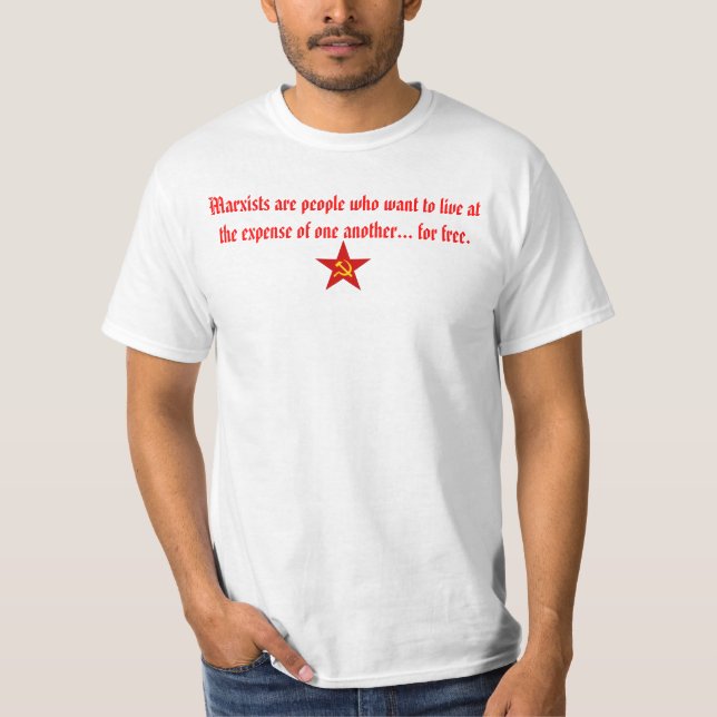 Marxist wollen, um für freies zu leben T-Shirt (Vorderseite)