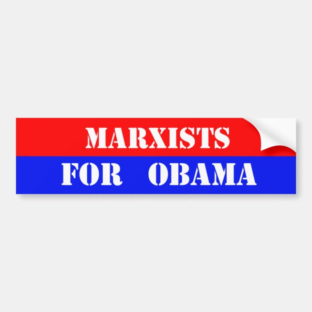 Marxisten für Obama Autoaufkleber (Vorne)